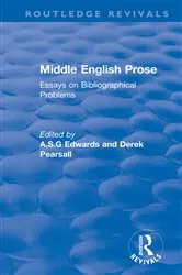 Book cover of Middle English Prose by A S G Edwards