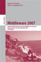 Book cover of Middleware 2007 by Renato Cerqueira