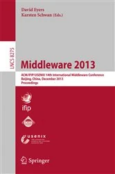 Book cover of Middleware 2013 by David Eyers