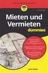 Book cover of Mieten und Vermieten für Dummies (3rd ed.) by Jutta Weber
