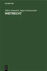 Book cover of Mietrecht (2nd ed.) by Volker Emmerich