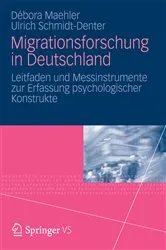 Book cover of Migrationsforschung in Deutschland by Débora Maehler