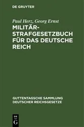Book cover of Militär-Strafgesetzbuch für das Deutsche Reich by Paul Herz