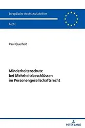 Book cover of Minderheitenschutz bei Mehrheitsbeschluessen im Personengesellschaftsrecht by Unknown