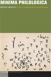 Book cover of Minima Philologica by Werner Hamacher