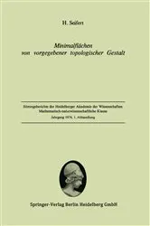 Book cover of Minimalflächen von vorgegebener topologischer Gestalt by Unknown