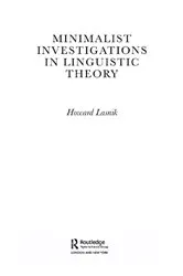 Book cover of Minimalist Investigations in Linguistic Theory by Unknown