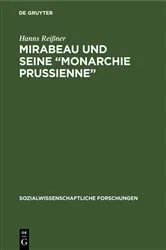 Book cover of Mirabeau und seine 