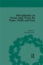 Book cover of Miscellanies in Prose and Verse by Pope, Swift and Gay Vol 1 by Alexander Pettit