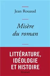 Book cover of Misère du roman by Jean Rouaud