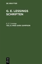 Book cover of Miss Sara Sampson by Unknown