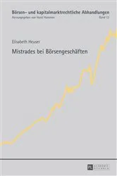 Book cover of Mistrades bei Boersengeschaeften by Horst Hammen