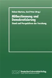 Book cover of Mitbestimmung und Demokratisierung by Helmut Martens