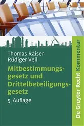 Book cover of Mitbestimmungsgesetz und Drittelbeteiligungsgesetz (5th ed.) by Thomas Raiser