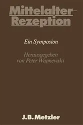 Book cover of Mittelalter-Rezeption by Peter Wapnewski