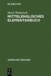Book cover of Mittelenglisches Elementarbuch by Horst Weinstock