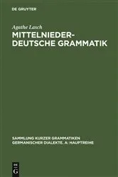 Book cover of Mittelniederdeutsche Grammatik (2nd ed.) by Agathe Lasch