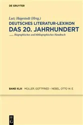Book cover of Müller, Gottfried – Nebel, Otto Wilhelm Ernst by Wilhelm Kosch