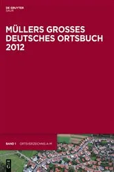 Book cover of Müllers Großes Deutsches Ortsbuch 2012 (33rd ed.) by Unknown