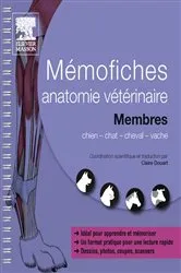 Book cover of Mémofiches anatomie vétérinaire - Membres by Claire Douart