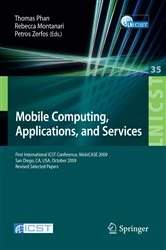 Book cover of Mobile Computing, Applications, and Services by Petros Zerfos