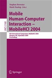Book cover of Mobile Human-Computer Interaction - Mobile HCI 2004 by Stephen Brewster