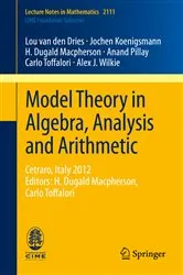 Book cover of Model Theory in Algebra, Analysis and Arithmetic by Lou van den Dries