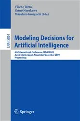 Book cover of Modeling Decisions for Artificial Intelligence by Vicenç Torra
