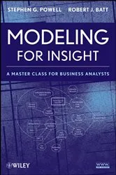 Book cover of Modeling for Insight by Stephen G. Powell