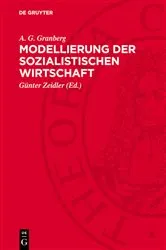 Book cover of Modellierung der sozialistischen Wirtschaft by A. G. Granberg