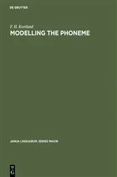 Book cover of Modelling the Phoneme by Unknown