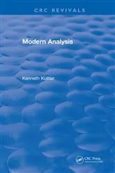 Book cover of Modern Analysis (1997) by Kenneth Kuttler