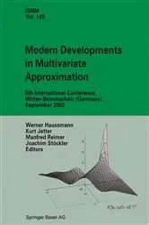 Book cover of Modern Developments in Multivariate Approximation by Werner Haussmann