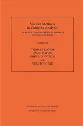Book cover of Modern Methods in Complex Analysis by Unknown