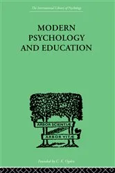 Book cover of Modern Psychology And Education by Mary & Oakden Sturt