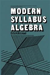 Book cover of Modern Syllabus Algebra by Unknown