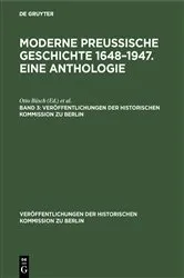 Book cover of Moderne preußische Geschichte 1648–1947. Eine Anthologie. Band 3 by Otto Büsch