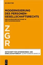 Book cover of Modernisierung des Personengesellschaftsrechts by Alfred Bergmann