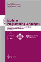 Book cover of Modular Programming Languages by László Böszörményi