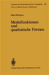 Book cover of Modulfunktionen und quadratische Formen by H. Petersson