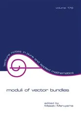 Book cover of Moduli of Vector Bundles by Unknown