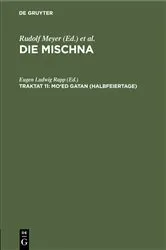 Book cover of Mo‘ed gatan (Halbfeiertage) by Eugen Ludwig Rapp