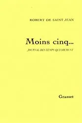 Book cover of Moins cinq... by Robert de Saint Jean