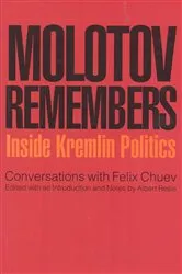Book cover of Molotov Remembers by V. M. Molotov