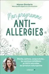Book cover of Mon programme anti-allergies by Manon Borderie