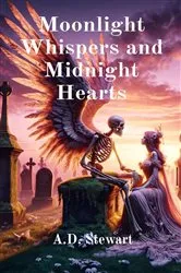 Book cover of Moonlight Whispers and Midnight Hearts by A.D. Stewart