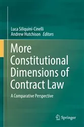 Book cover of More Constitutional Dimensions of Contract Law by Luca Siliquini-Cinelli