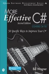 Book cover of More Effective C# (2nd ed.) by Bill Wagner