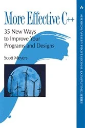 Book cover of More Effective C++ by Scott Meyers
