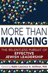 Book cover of More Than Managing by Hoffman, PhD, Rabbi Lawrence A.